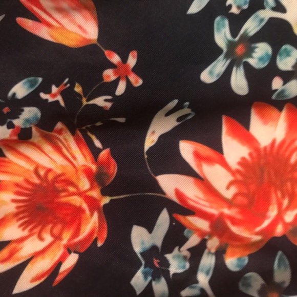 Floral Lace up One Piece Swim Suit - Picture 4 of 4